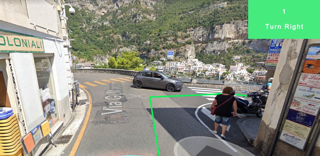 포지타노의 Spiaggia Grande와 관광 항구 접근 사진