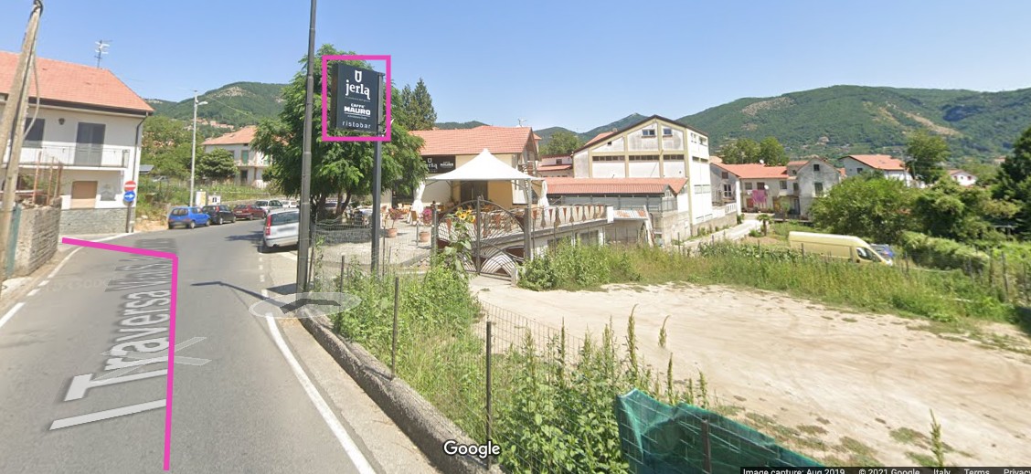 Walking route from Amalfi ferry dock to SITA bus terminal