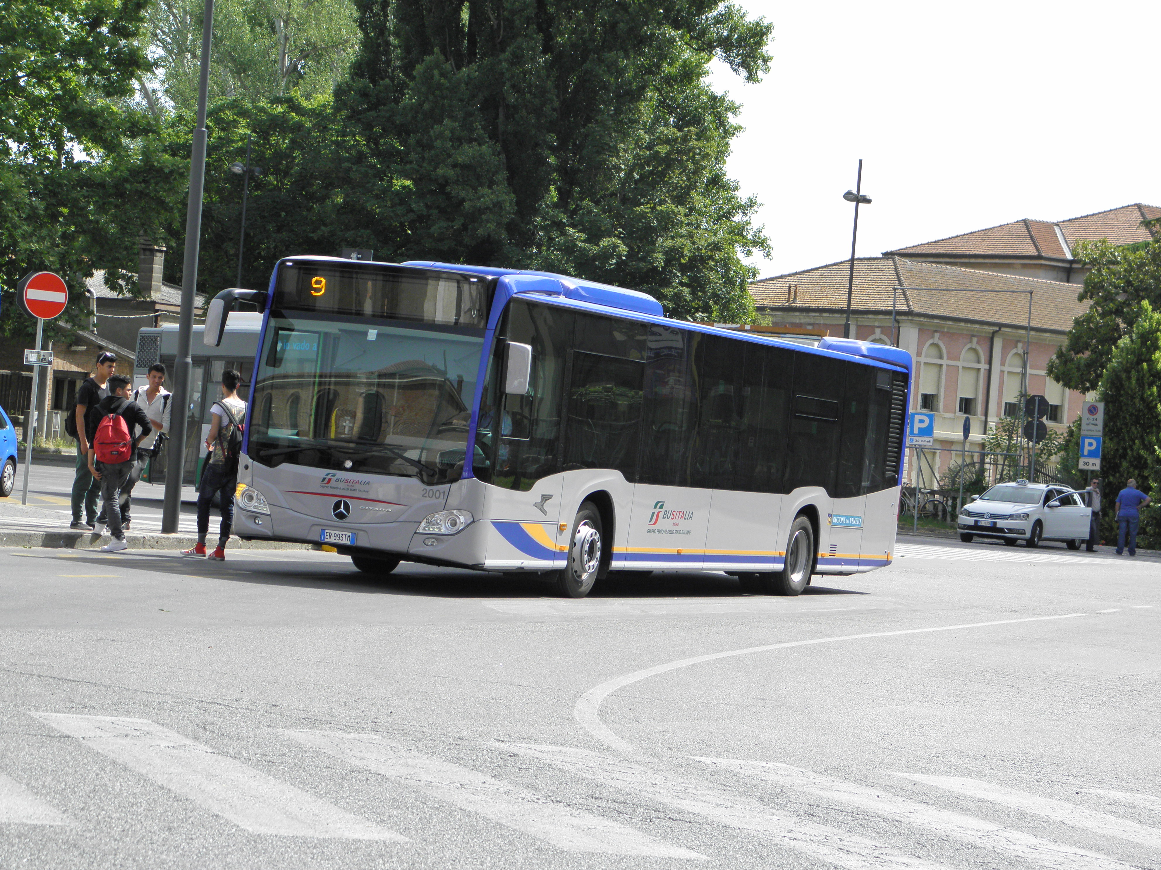 SITA bus at Sorrento station connecting to Circumvesuviana